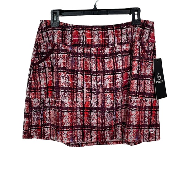 FORAY GOLF Pants - Foray Golf Women's 15.5” Front Pocket Golf Skirt, XLarge, Warm Boucle